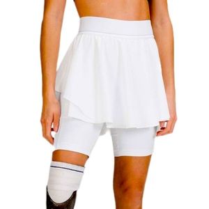 Lululemon Court Rival High Rise Skirt White Size 12